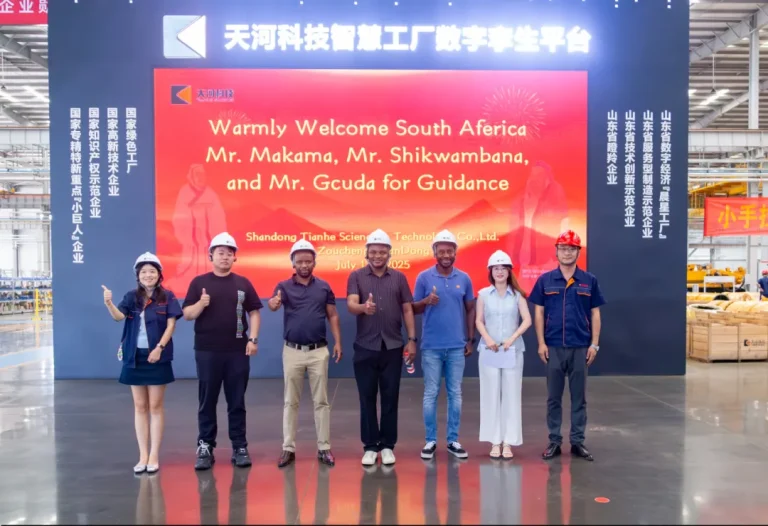 南非采购商代表团莅临山东天河科技考察交流