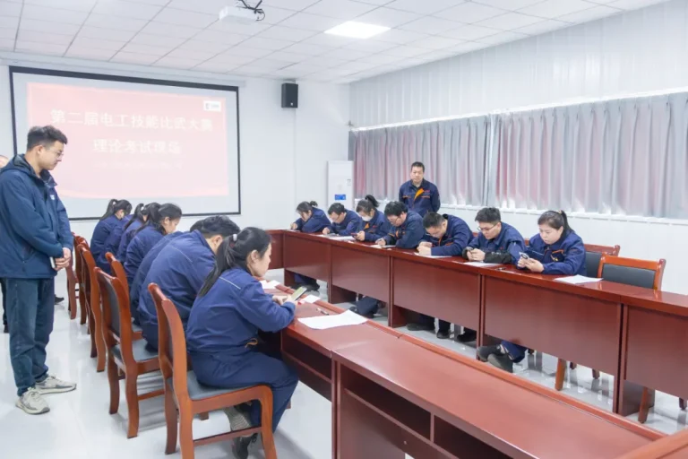 天河科技隆重举行第二届电工技能比武大赛