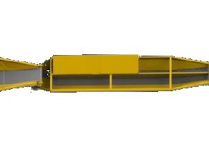 矿用混凝土带式上料机——单轨吊取料